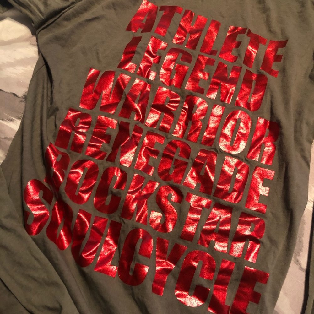 Soul cycle long sleeve top